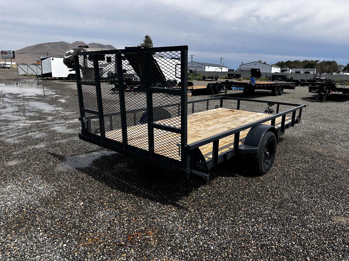 2026 Iron Bull UTB8314031ES0G05GRY New utility trailer, 14'X83", 7,000 lb GVWR, for sale at The Trailer Store in Winnemucca, Nevada (I-80), stock #IB-16110 — interior or cargo area