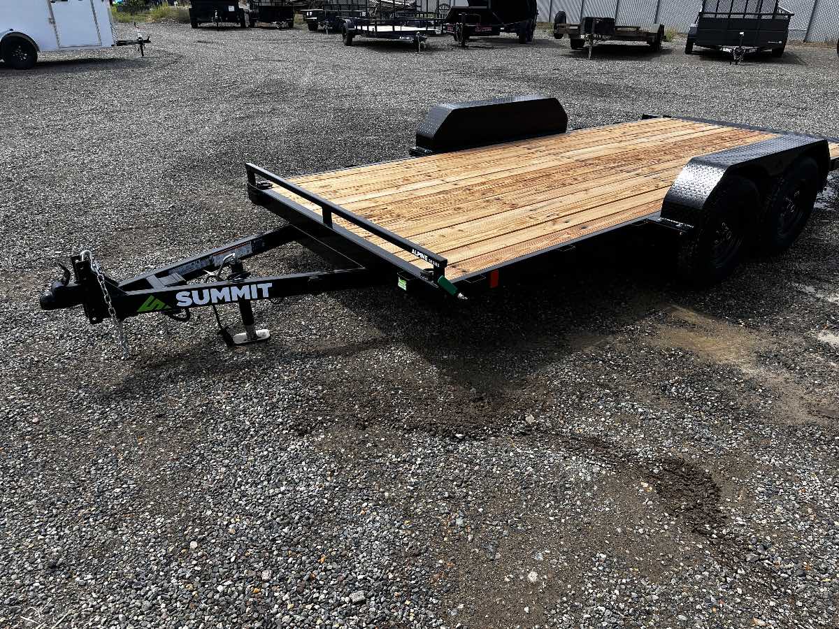 2027 Summit Trailers A4TB716TA2-RF New tilt deck trailer, 16'X82", 7,000 lb GVWR, for sale at The Trailer Store in Winnemucca, Nevada (I-80), stock #SUM20351 — optional equipment detail