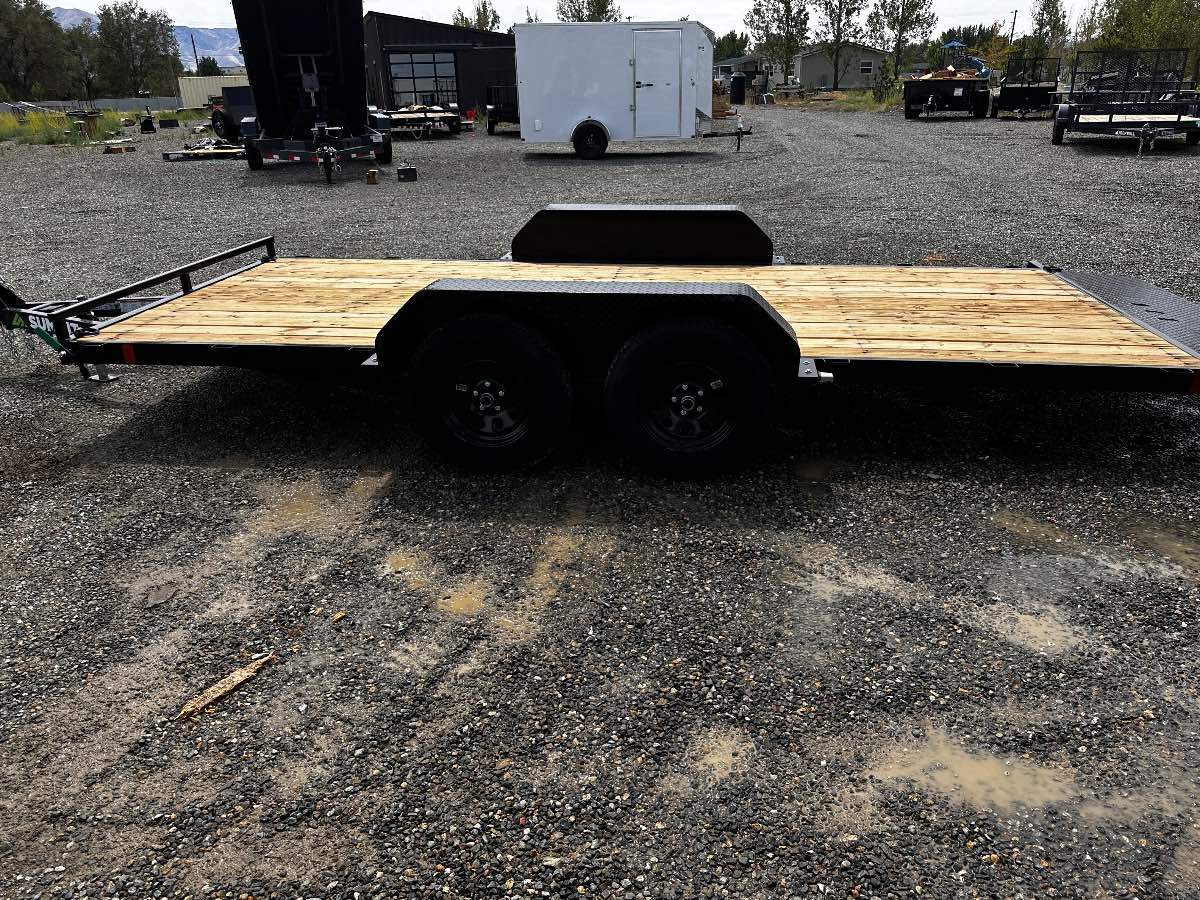 2027 Summit Trailers A4TB716TA2-RF New tilt deck trailer, 16'X82", 7,000 lb GVWR, for sale at The Trailer Store in Winnemucca, Nevada (I-80), stock #SUM20351 — axles and undercarriage