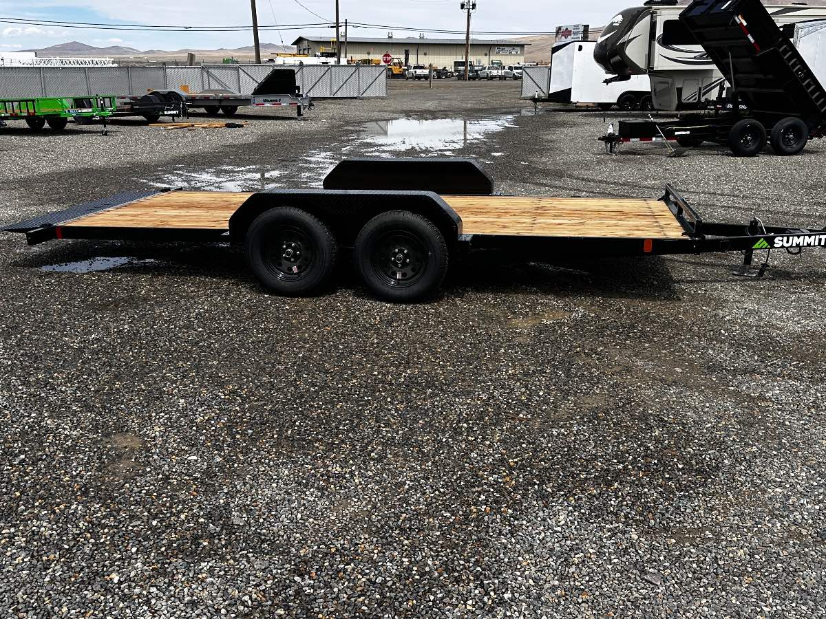 2027 Summit Trailers A4TB716TA2-RF New tilt deck trailer, 16'X82", 7,000 lb GVWR, for sale at The Trailer Store in Winnemucca, Nevada (I-80), stock #SUM20351 — front view