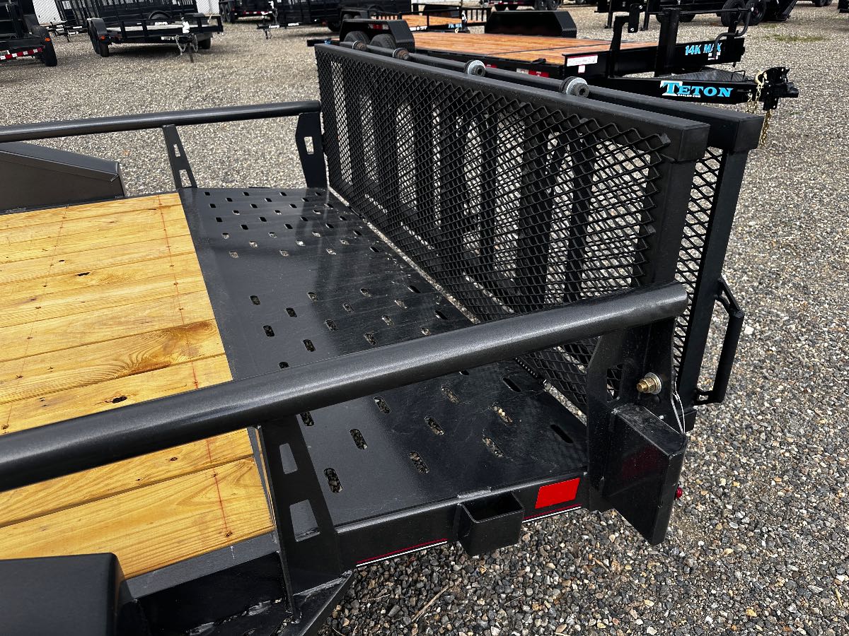 2026 Diamond C GTU 235 14X83 New utility trailer, 14'X82", 7,000 lb GVWR, for sale at The Trailer Store in Winnemucca, Nevada (I-80), stock #TTS-T1312787 — rear and ramp view