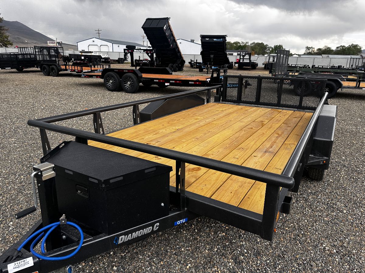 2026 Diamond C GTU 235 14X83 New utility trailer, 14'X82", 7,000 lb GVWR, for sale at The Trailer Store in Winnemucca, Nevada (I-80), stock #TTS-T1312787 — front view
