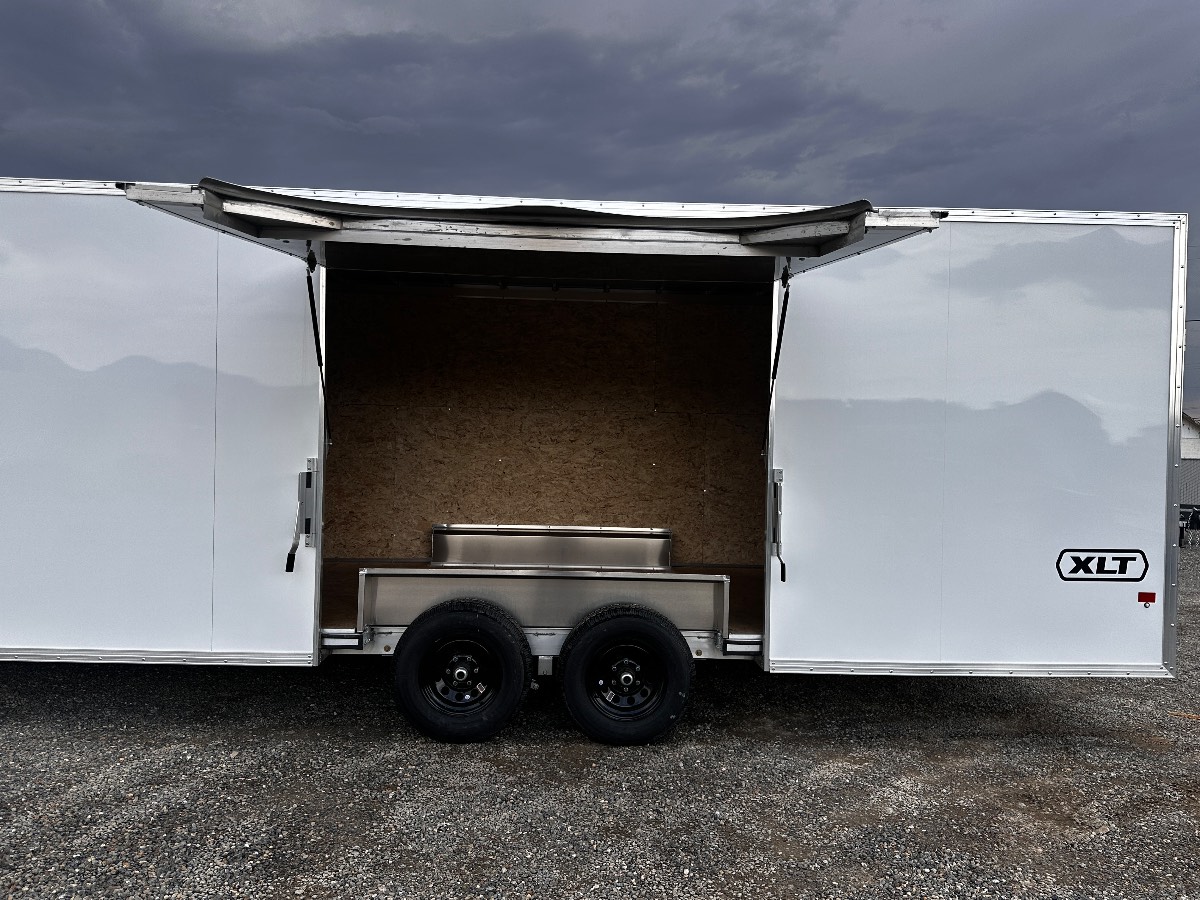 2026 EZ Hauler EZEC8.5X24CH-IF New cargo trailer, 8.5X24, 9,990 lb GVWR, for sale at The Trailer Store in Winnemucca, Nevada (I-80), stock #TTS-B053962 — interior or cargo area