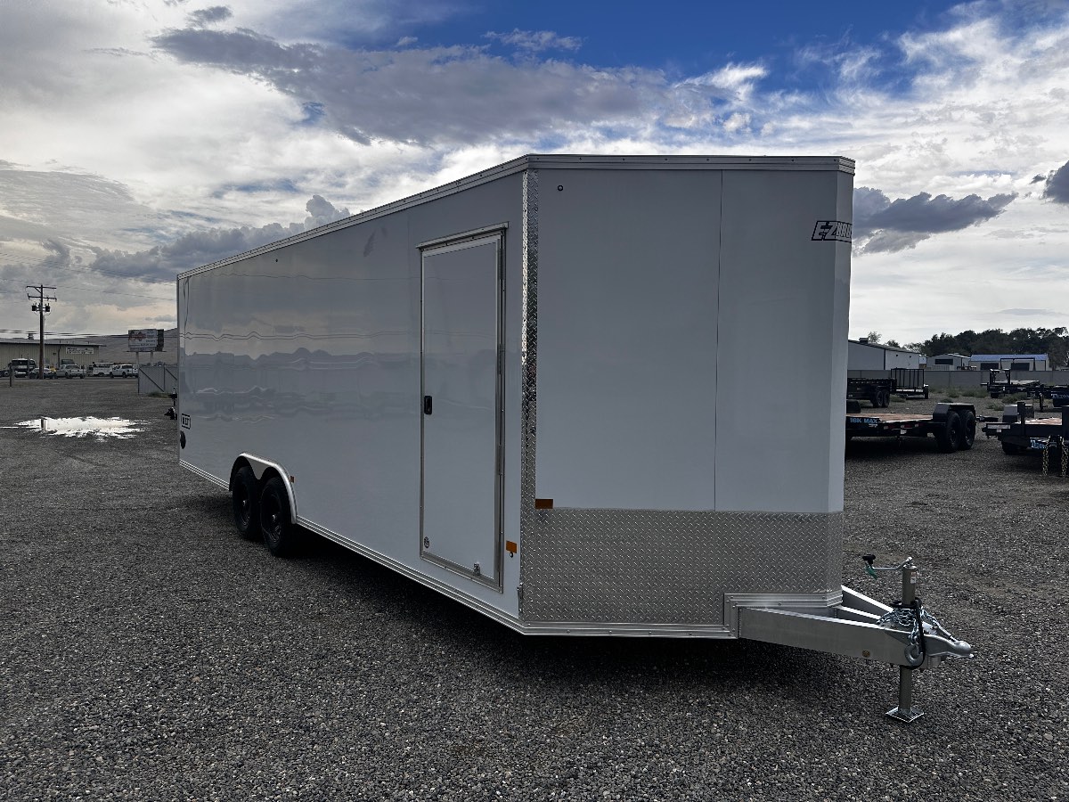 2026 EZ Hauler EZEC8.5X24CH-IF New cargo trailer, 8.5X24, 9,990 lb GVWR, for sale at The Trailer Store in Winnemucca, Nevada (I-80), stock #TTS-B053962 — deck and bed detail
