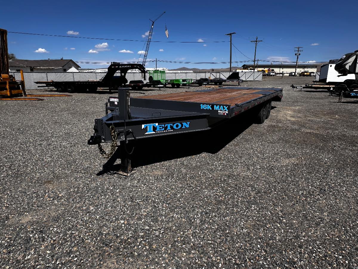2026 Teton 20+5 DECKOVER New equipment / flatbed trailer, 102X25, 16,000 lb GVWR, for sale at The Trailer Store in Winnemucca, Nevada (I-80), stock #TTS-F400161 — detail photo 9