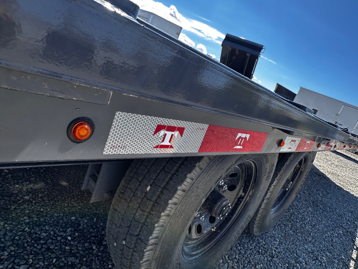 2026 Teton 20+5 DECKOVER New equipment / flatbed trailer, 102X25, 16,000 lb GVWR, for sale at The Trailer Store in Winnemucca, Nevada (I-80), stock #TTS-F400161 — optional equipment detail