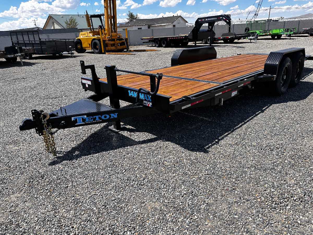 2026 Teton 20' tilt 16+4' New tilt deck trailer, 20', 14,000 lb GVWR, for sale at The Trailer Store in Winnemucca, Nevada (I-80), stock #TTS-F400396 — optional equipment detail