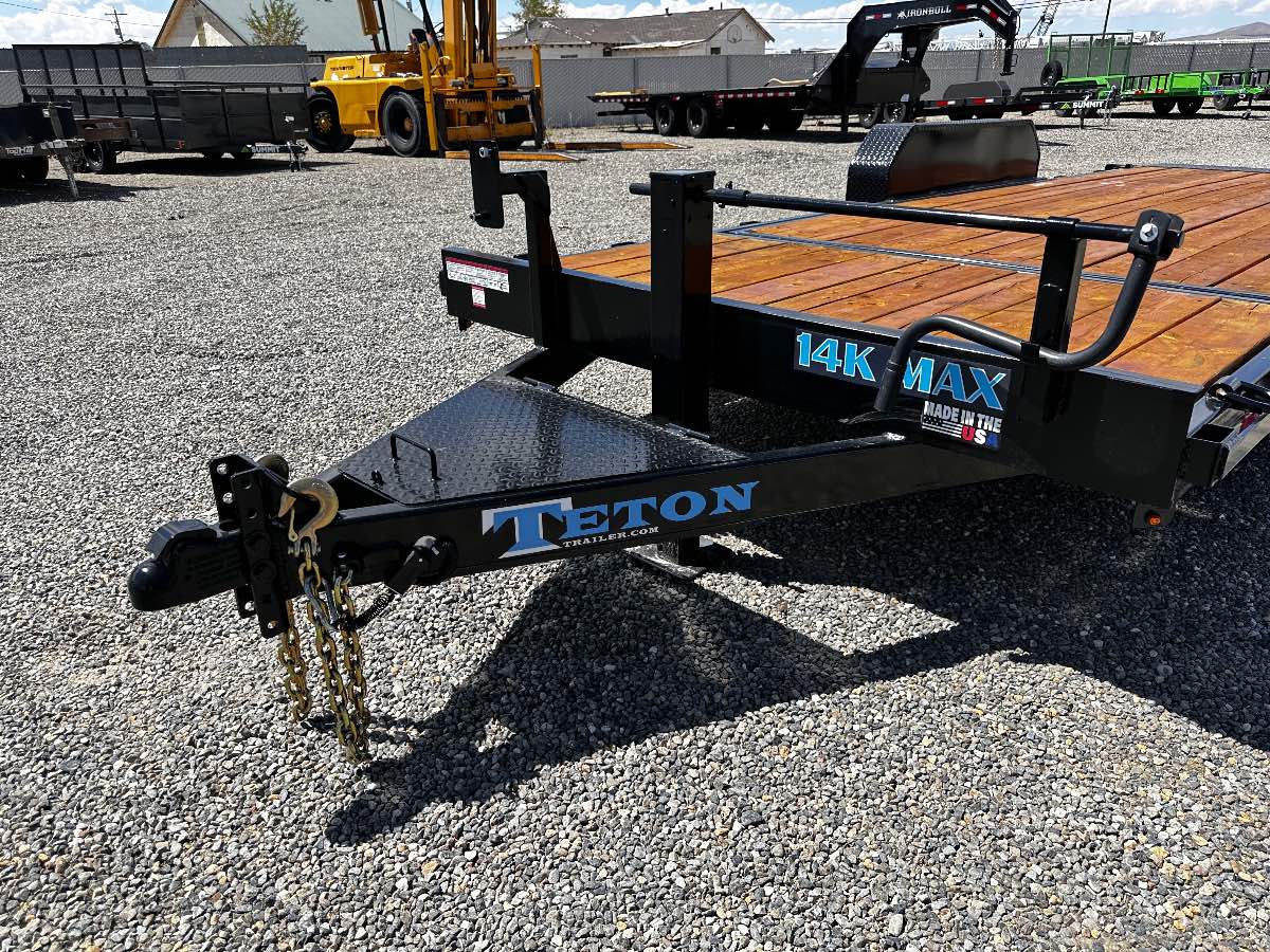 2026 Teton 20' tilt 16+4' New tilt deck trailer, 20', 14,000 lb GVWR, for sale at The Trailer Store in Winnemucca, Nevada (I-80), stock #TTS-F400396