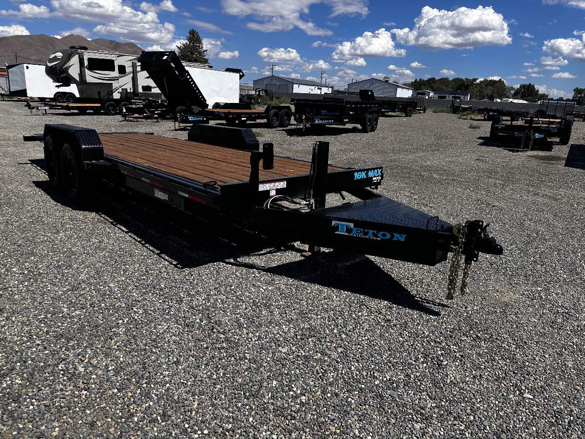 2025 Teton 20' FULL TILT New tilt deck trailer, 20', 16,000 lb GVWR, for sale at The Trailer Store in Winnemucca, Nevada (I-80), stock #TTS-F400860 — interior or cargo area