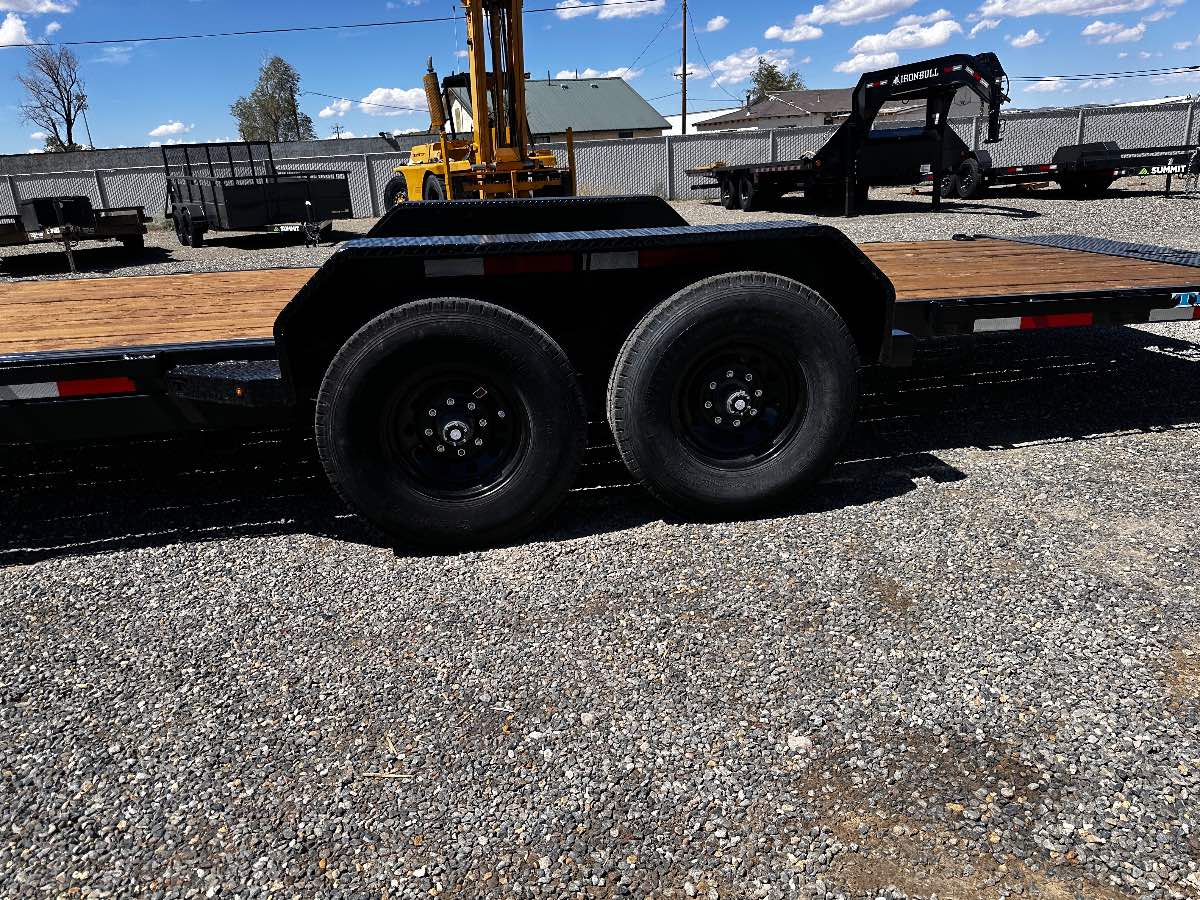 2025 Teton 20' FULL TILT New tilt deck trailer, 20', 16,000 lb GVWR, for sale at The Trailer Store in Winnemucca, Nevada (I-80), stock #TTS-F400860 — rear and ramp view