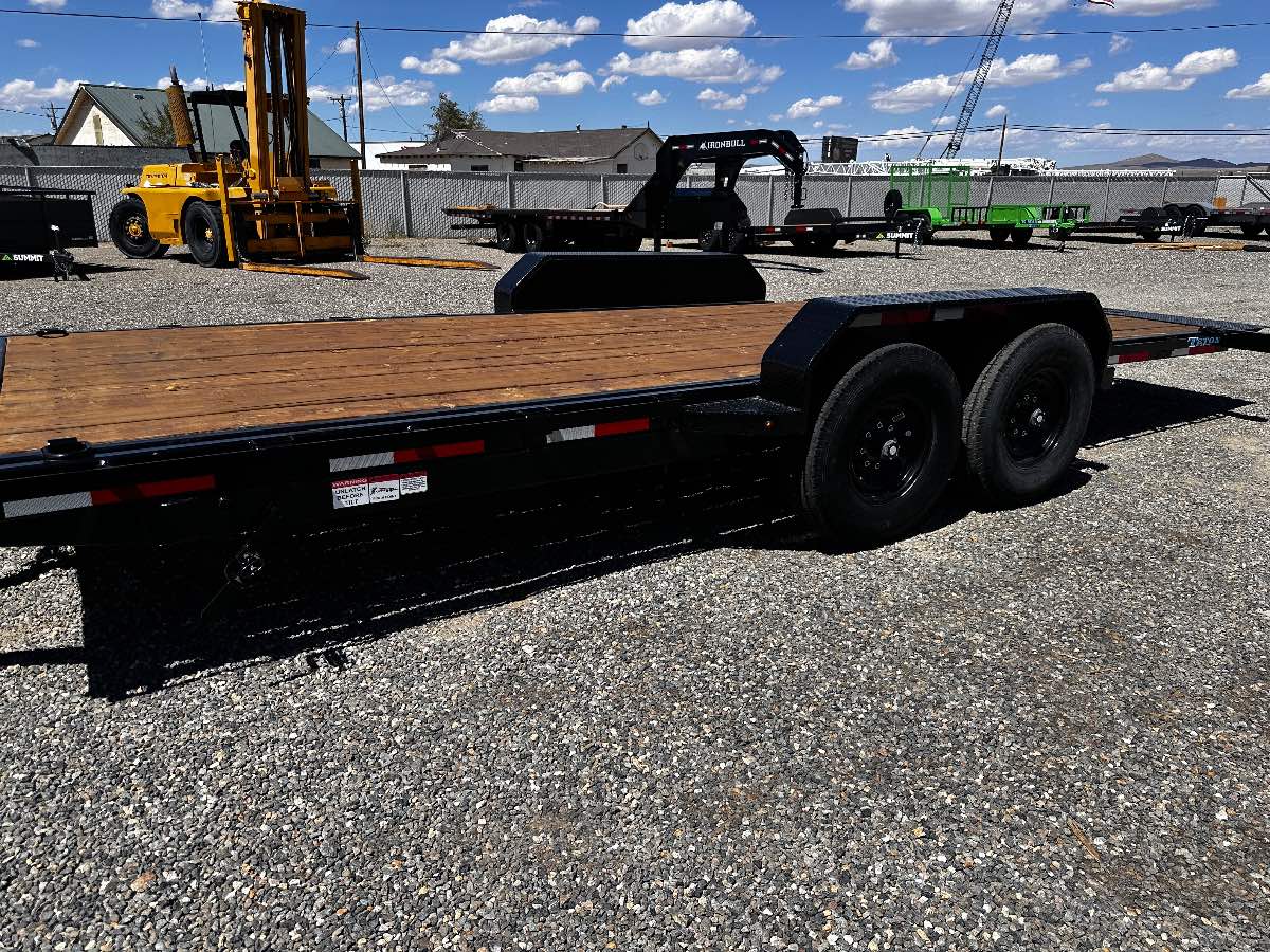 2025 Teton 20' FULL TILT New tilt deck trailer, 20', 16,000 lb GVWR, for sale at The Trailer Store in Winnemucca, Nevada (I-80), stock #TTS-F400860 — front view
