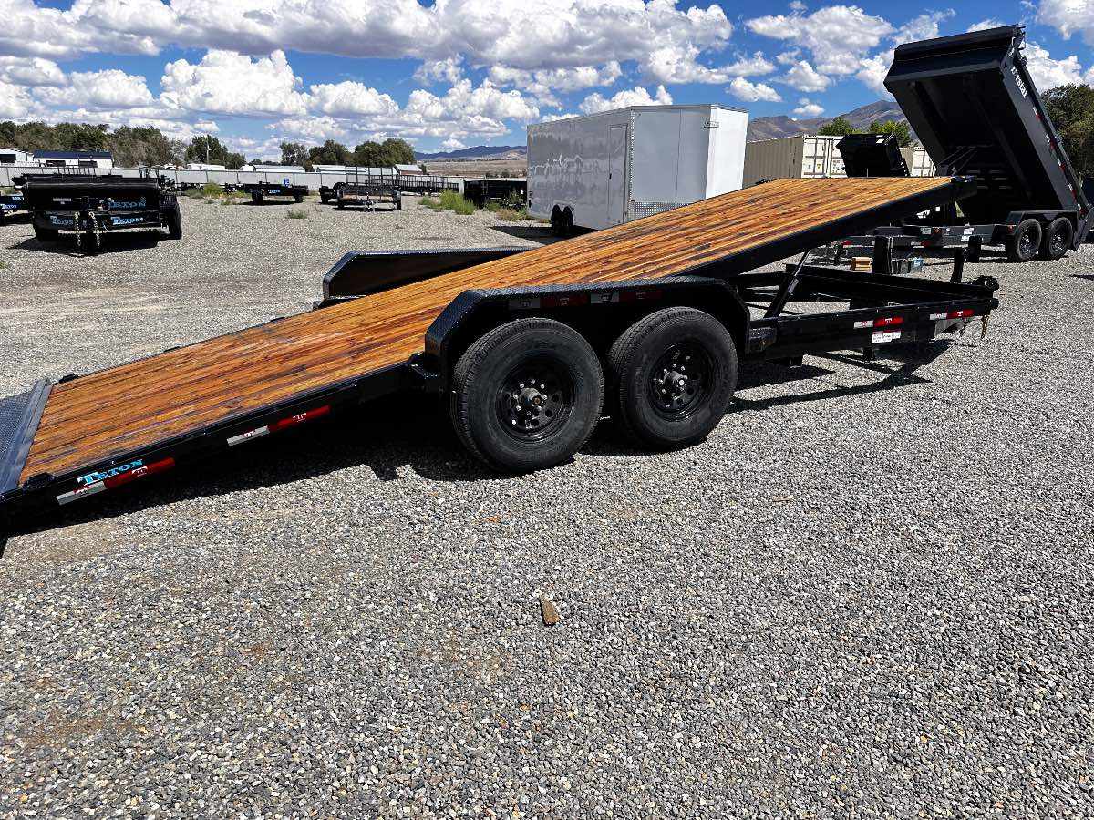 2026 Teton 20' FULL TILT New tilt deck trailer, 20', 16,000 lb GVWR, for sale at The Trailer Store in Winnemucca, Nevada (I-80), stock #TTS-F400334 — interior or cargo area