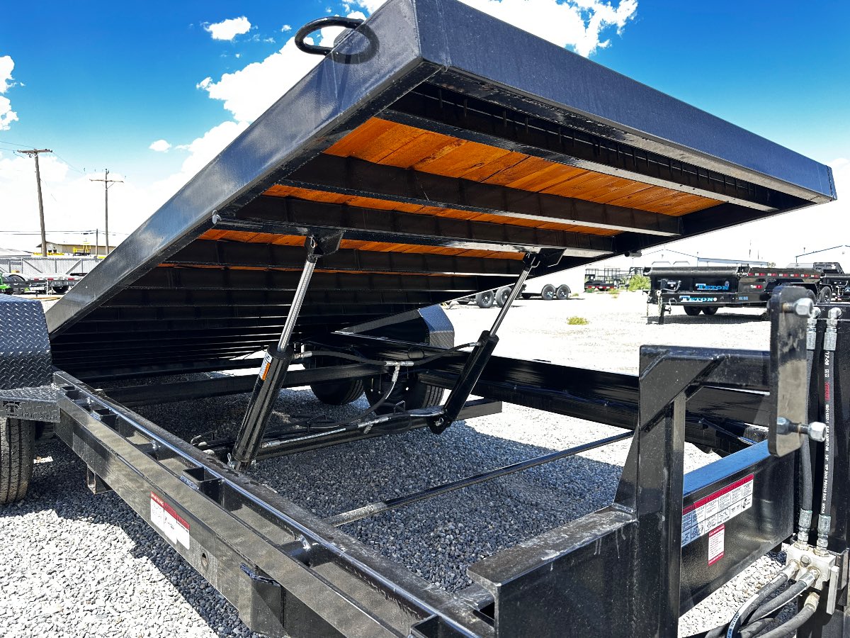2026 Teton 20' FULL TILT New tilt deck trailer, 20', 16,000 lb GVWR, for sale at The Trailer Store in Winnemucca, Nevada (I-80), stock #TTS-F400334 — hitch and tongue detail