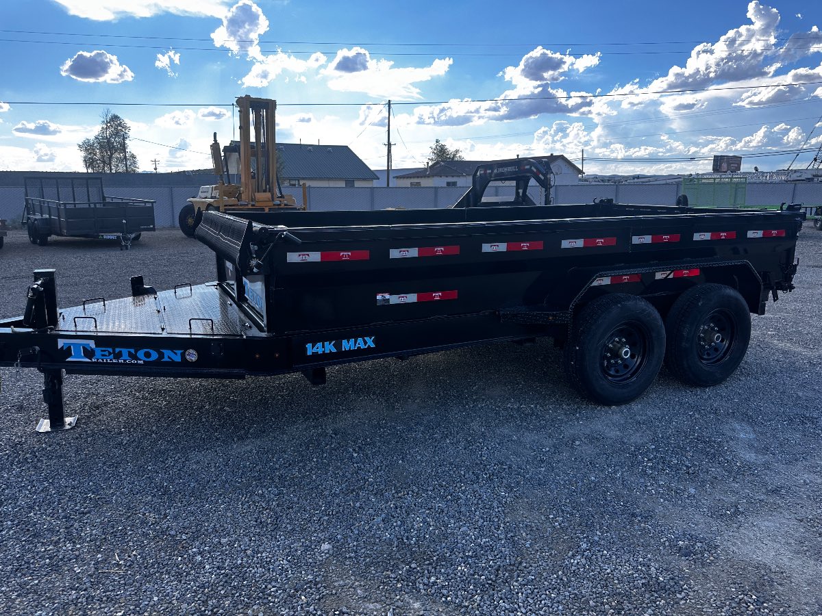 2025 Teton 14' DUMP New dump trailer, 82X14, 14,000 lb GVWR, for sale at The Trailer Store in Winnemucca, Nevada (I-80), stock #TTS-F400458 — detail photo 9