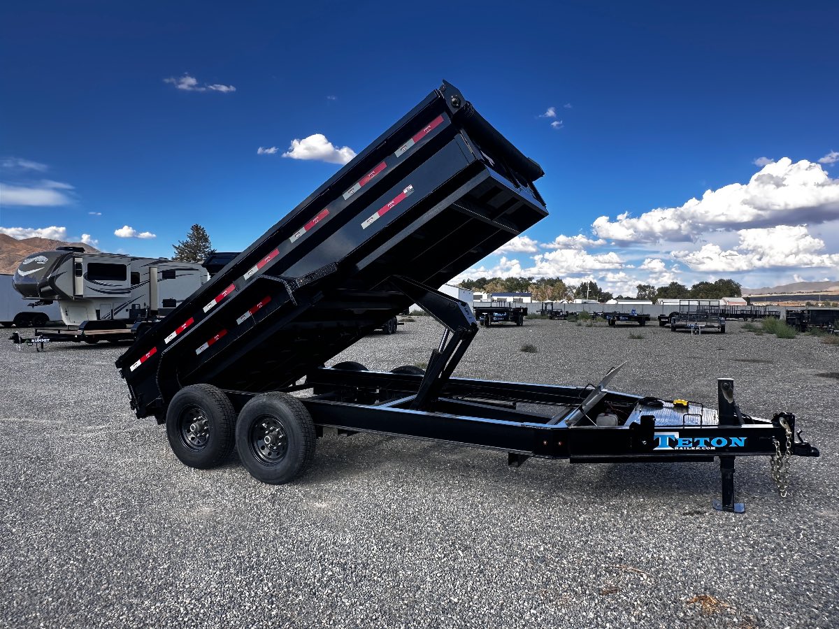 2025 Teton 14' DUMP New dump trailer, 82X14, 14,000 lb GVWR, for sale at The Trailer Store in Winnemucca, Nevada (I-80), stock #TTS-F400458 2025 Teton 14' DUMP New dump trailer, 82X14, 14,000 lb GVWR, for sale at The Trailer Store in Winnemucca, Nevada (I-80), stock #TTS-F400458