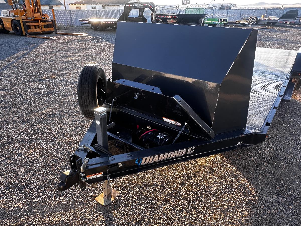 2024 Diamond C GTFL22X83 New equipment / flatbed trailer, 83X22, 9,890 lb GVWR, for sale at The Trailer Store in Winnemucca, Nevada (I-80), stock #TTS-1285918 — axles and undercarriage