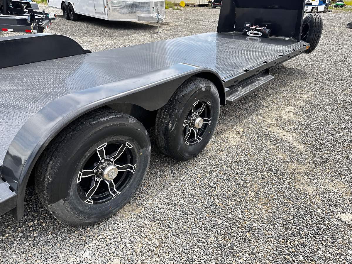 2024 Diamond C GTF 22X83 CAR HAULER New equipment / flatbed trailer, 83X22, 9,890 lb GVWR, for sale at The Trailer Store in Winnemucca, Nevada (I-80), stock #TTS-1285918 — interior or cargo area