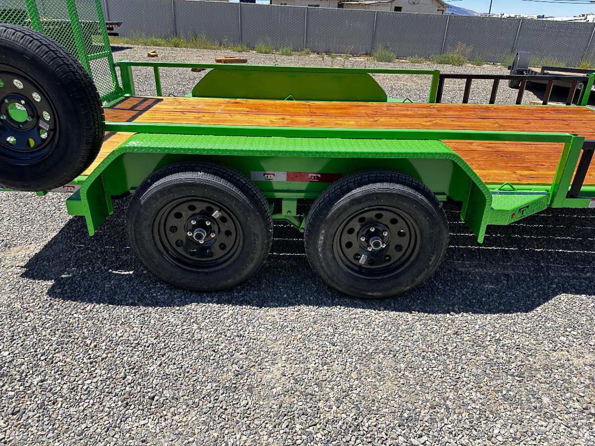 2026 Teton 7X14 UTILITY TRAILER New utility trailer, 14'X82", 7,000 lb GVWR, for sale at The Trailer Store in Winnemucca, Nevada (I-80), stock #TTS-F400672g — optional equipment detail