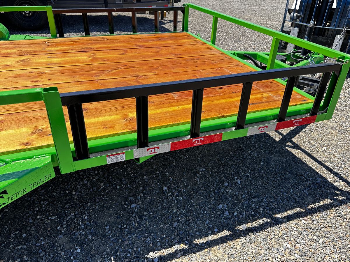 2026 Teton 7X14 UTILITY TRAILER New utility trailer, 14'X82", 7,000 lb GVWR, for sale at The Trailer Store in Winnemucca, Nevada (I-80), stock #TTS-F400672g — hitch and tongue detail