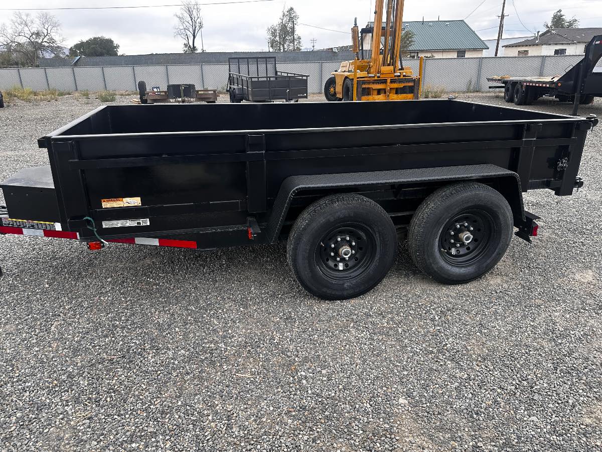 2025 Carry-On 6X12 12K DUMP New dump trailer, 72X10, 12,000 lb GVWR, for sale at The Trailer Store in Winnemucca, Nevada (I-80), stock #TTS-N000252 — deck and bed detail