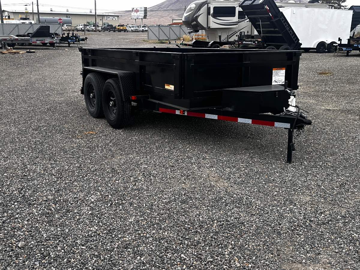 2025 Carry-On 6X12 12K DUMP New dump trailer, 72X10, 12,000 lb GVWR, for sale at The Trailer Store in Winnemucca, Nevada (I-80), stock #TTS-N000252 — front view