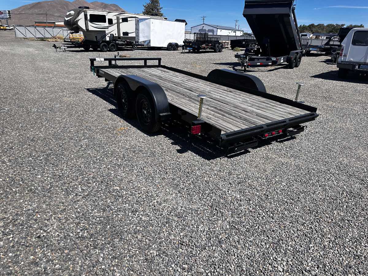2025 Carry-On 7X16CH1BRK New equipment / flatbed trailer, 7X16, 7,000 lb GVWR, for sale at The Trailer Store in Winnemucca, Nevada (I-80), stock #TTS-N003229 — deck and bed detail