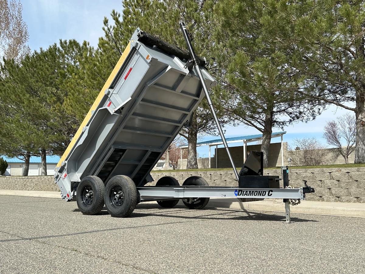 2027 Diamond C 77"x12' Pacesetter Dump New dump trailer, 12'x77, 9,890 lb GVWR, for sale at The Trailer Store in Winnemucca, Nevada (I-80), stock #T1314921 2027 Diamond C 77"x12' Pacesetter Dump New dump trailer, 12'x77, 9,890 lb GVWR, for sale at The Trailer Store in Winnemucca, Nevada (I-80), stock #T1314921