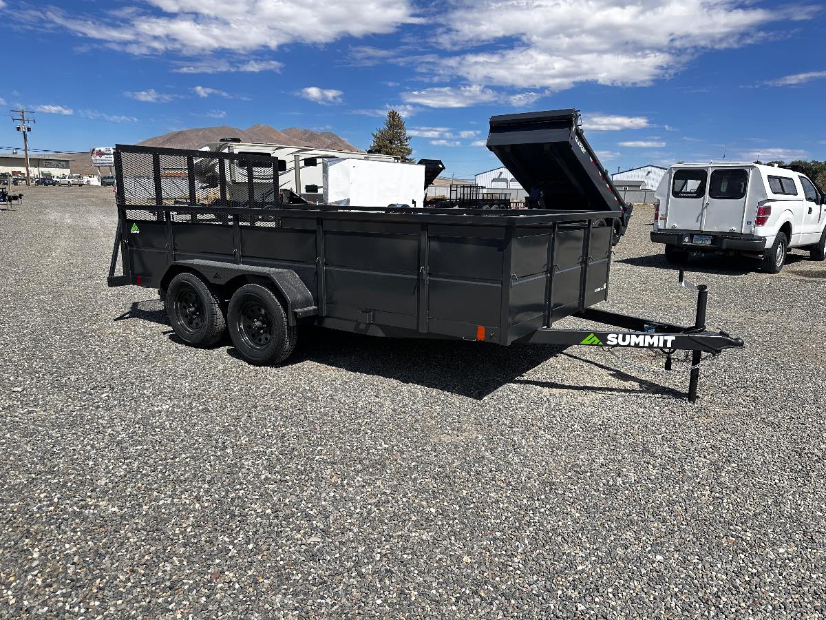 2027 Summit Trailers Cascade 7x14 Utility New utility trailer, 14'x82", 7,000 lb GVWR, for sale at The Trailer Store in Winnemucca, Nevada (I-80), stock #TTS-V1020347 — front view