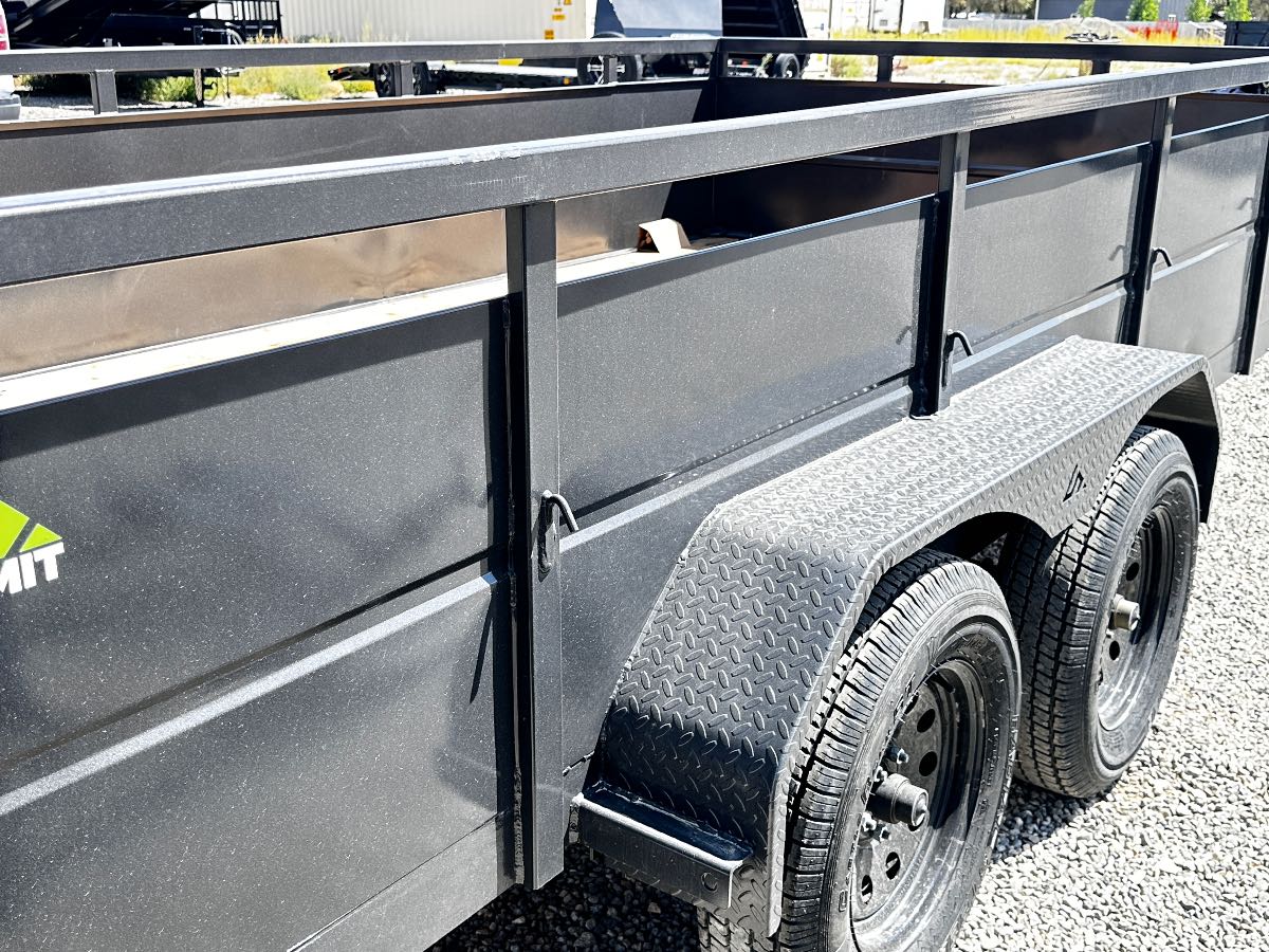 2027 Summit Trailers Cascade 7x14 Utility New utility trailer, 14'x82", 7,000 lb GVWR, for sale at The Trailer Store in Winnemucca, Nevada (I-80), stock #TTS-V1020347 — interior or cargo area