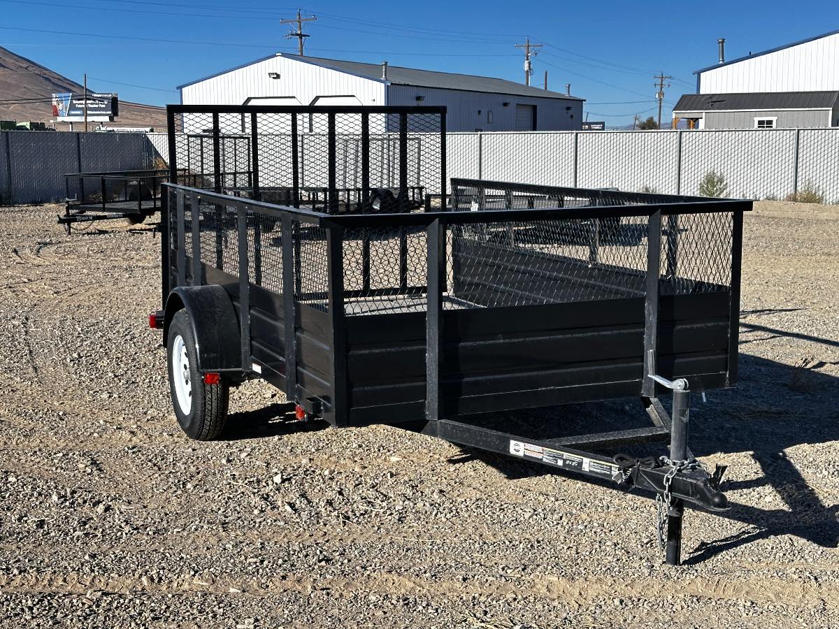 2025 Carry-On 6X10SSGHS New utility trailer, 6X10, 2,990 lb GVWR, for sale at The Trailer Store in Winnemucca, Nevada (I-80), stock #TTS-N000328 — rear and ramp view