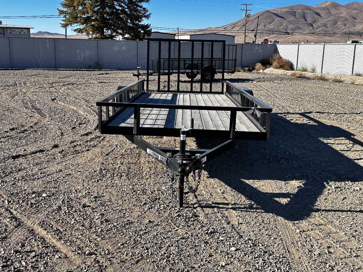 2025 Carry-On 6X18GW1BRK New utility trailer, 77X18, 7,000 lb GVWR, for sale at The Trailer Store in Winnemucca, Nevada (I-80), stock #TTS-N003204 — front view