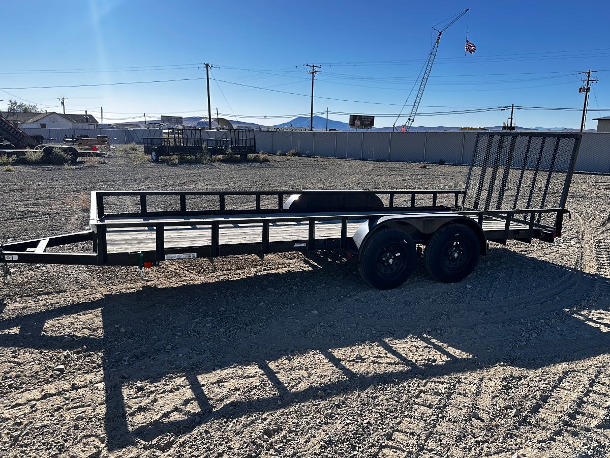 2025 Carry-On 6X18GW1BRK New utility trailer, 77X18, 7,000 lb GVWR, for sale at The Trailer Store in Winnemucca, Nevada (I-80), stock #TTS-N003204 — axles and undercarriage