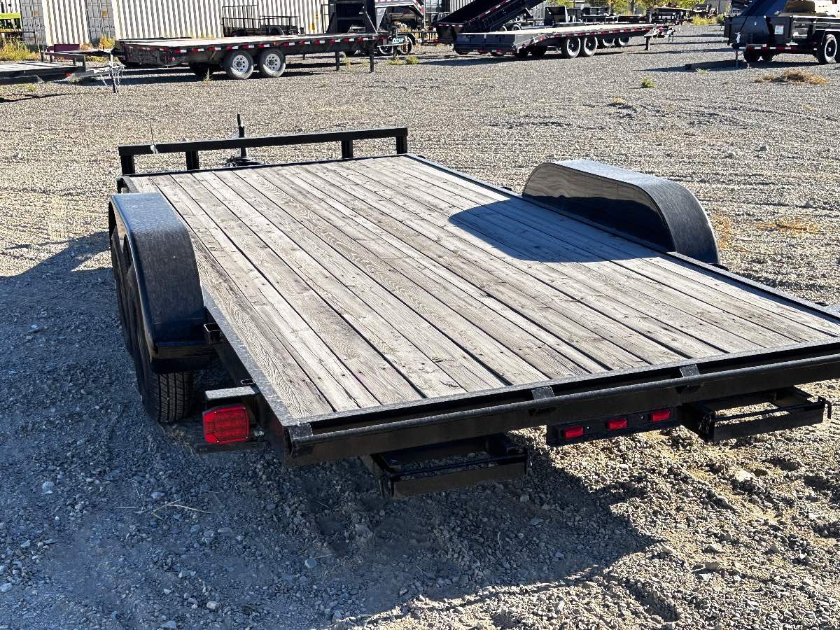 2025 Carry-On 7X16APFTSR1BRK New utility trailer, 82"X16, 7,000 lb GVWR, for sale at The Trailer Store in Winnemucca, Nevada (I-80), stock #TTS-N003216 — axles and undercarriage