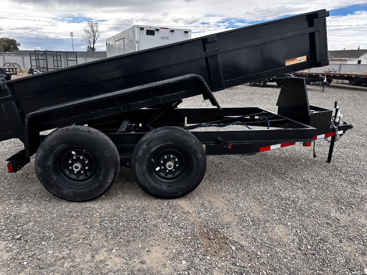2024 Carry-On 6X12DUMPLP12KECTP New dump trailer, 72X12, 12,000 lb GVWR, for sale at The Trailer Store in Winnemucca, Nevada (I-80), stock #TTS-N012751 — optional equipment detail