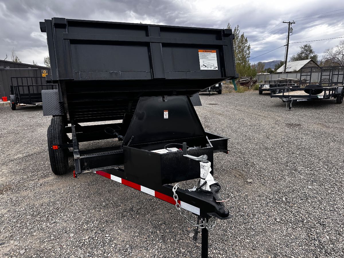 2024 Carry-On 6X12DUMPLP12KECTP New dump trailer, 72X12, 12,000 lb GVWR, for sale at The Trailer Store in Winnemucca, Nevada (I-80), stock #TTS-N012751 — deck and bed detail