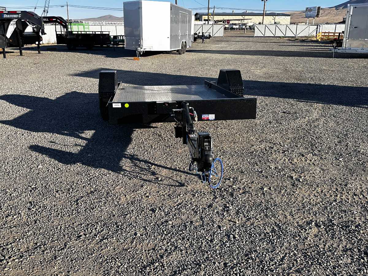 2027 Diamond C 12X77 DSA TILT New tilt deck trailer, 12'X77", 7,000 lb GVWR, for sale at The Trailer Store in Winnemucca, Nevada (I-80), stock #TTS-317537 — rear and ramp view