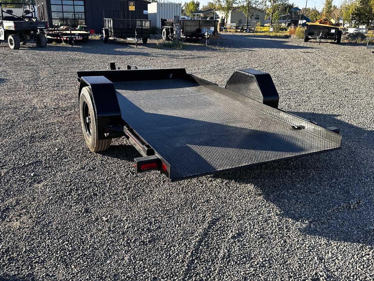 2027 Diamond C 12X77 DSA TILT New tilt deck trailer, 12'X77", 7,000 lb GVWR, for sale at The Trailer Store in Winnemucca, Nevada (I-80), stock #TTS-317537 — axles and undercarriage