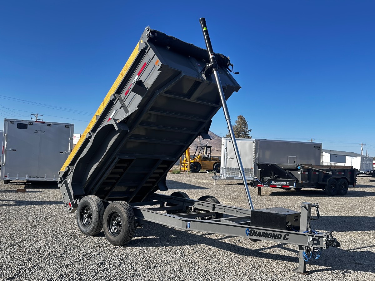 2027 Diamond C 77"x12' Pacesetter Dump New dump trailer, 12'x77, 9,890 lb GVWR, for sale at The Trailer Store in Winnemucca, Nevada (I-80), stock #TTS-317785 2027 Diamond C 77"x12' Pacesetter Dump New dump trailer, 12'x77, 9,890 lb GVWR, for sale at The Trailer Store in Winnemucca, Nevada (I-80), stock #TTS-317785
