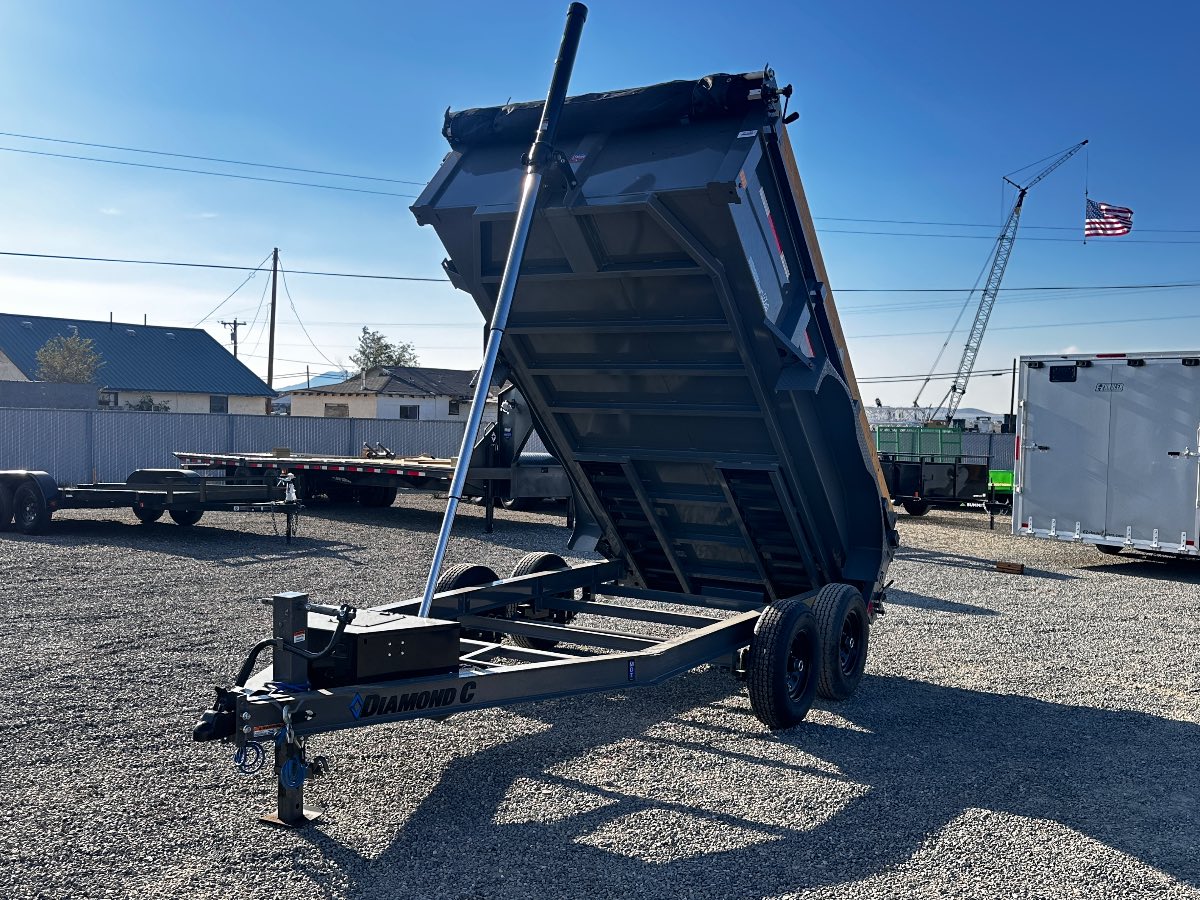 2027 Diamond C 77"x12'  Pacesetter Dump New dump trailer, 12'x77, 9,890 lb GVWR, for sale at The Trailer Store in Winnemucca, Nevada (I-80), stock #TTS-317785 — detail photo 9