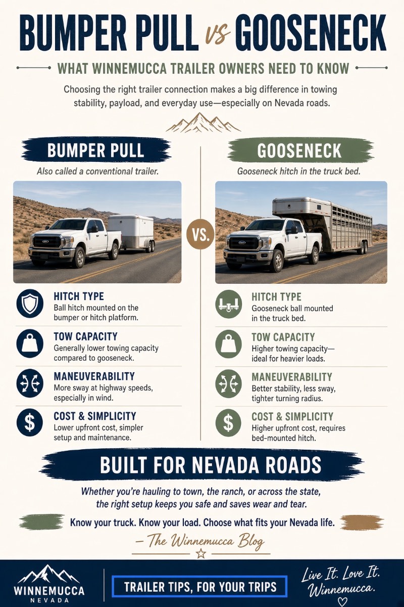Gooseneck vs Bumper Pull: Which Should You Buy? — The Trailer Store, Winnemucca, Nevada