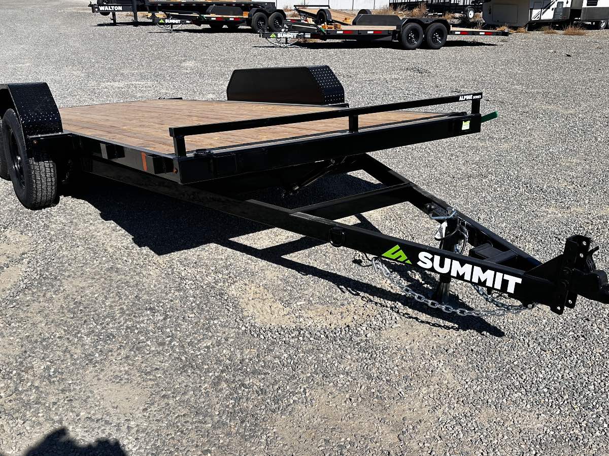 2027 Summit Trailers Alpine 7x16 Tilt New tilt deck trailer, 82”x16’, 7,000 lb GVWR, for sale at The Trailer Store in Winnemucca, Nevada (I-80), stock #TTS-021166 — interior or cargo area