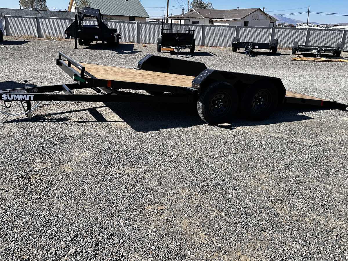 2027 Summit Trailers Alpine 7x16 Tilt New tilt deck trailer, 82”x16’, 7,000 lb GVWR, for sale at The Trailer Store in Winnemucca, Nevada (I-80), stock #TTS-021166 — exterior side view 2027 Summit Trailers Alpine 7x16 Tilt New tilt deck trailer, 82”x16’, 7,000 lb GVWR, for sale at The Trailer Store in Winnemucca, Nevada (I-80), stock #TTS-021166 — exterior side view