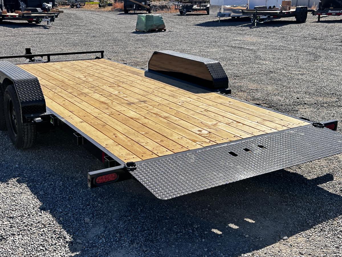 2027 Summit Trailers Alpine 7x16 Tilt New tilt deck trailer, 82”x16’, 7,000 lb GVWR, for sale at The Trailer Store in Winnemucca, Nevada (I-80), stock #TTS-021167 — optional equipment detail