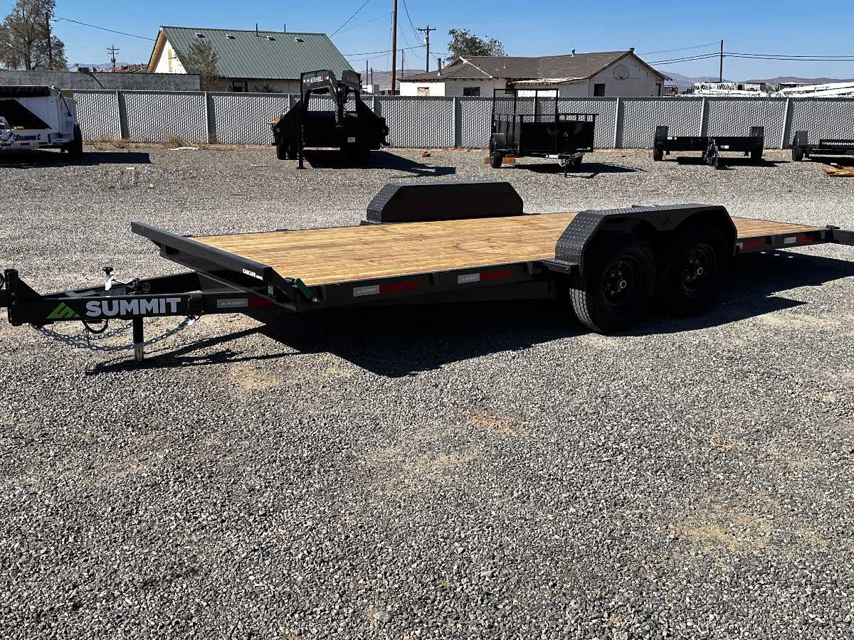 2027 Summit Trailers Cascade 7x18  Tiltbed New tilt deck trailer, 82”x18’, 9,990 lb GVWR, for sale at The Trailer Store in Winnemucca, Nevada (I-80), stock #TTS-021170 — deck and bed detail