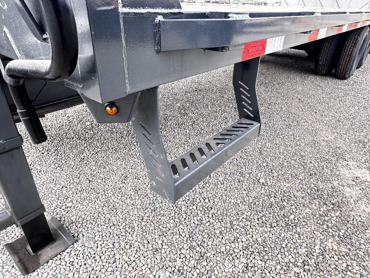 2026 Walton Tandem Dual 26' Deck Over bumper pull New equipment / flatbed trailer, 26', 23,000 lb GVWR, for sale at The Trailer Store in Winnemucca, Nevada (I-80), stock #TTS-000327 — rear and ramp view